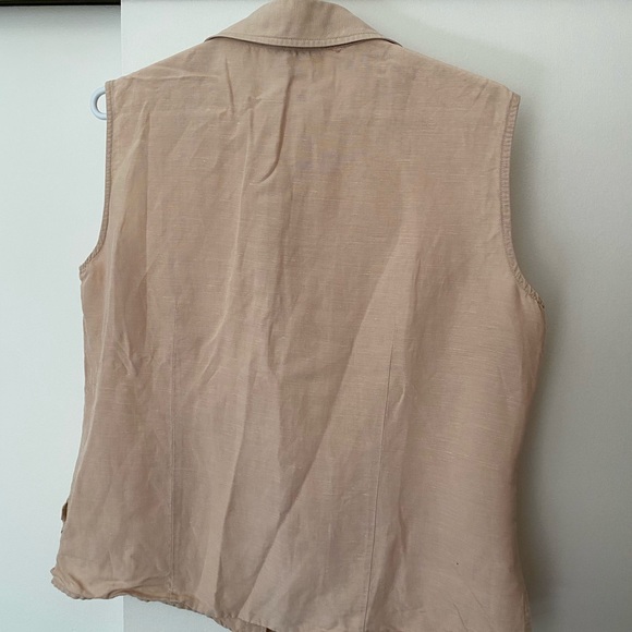 💃🏽 LAST CALL Vintage Blush Pink Linen Top - Picture 5 of 9
